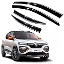 Premium Chromeline &amp; Silverline Unbreakable Car Rear Window Wind Deflectors &amp; Side Door Visor Rain Guard Compatible with (Maruti Suzuki S-Cross (2018-2019))