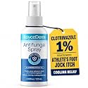 Roycederm Antifungal Spray, Clotrimazole 1% for Athlete's Foot & Jock Itch | Ringworm Treatment, Foot Spray Antifungal with Cooling Relief for Itching, Burning, Cracking & Scaling, 4.05 fl oz