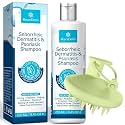 Roycederm Seborrheic Dermatitis &amp; Psoriasis Shampoo with Scalp Massager Brush – Scalp Cleansing &amp; Comfort Care Set for Dry, Itchy, Flaky Scalp, Dandruff &amp; Buildup Support