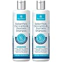 Roycederm Seborrheic Dermatitis &amp; Psoriasis Shampoo for Dandruff - Helps Relieve Itching, Flaking &amp; Scaling, Dry Itchy Scalp - 2 Pack
