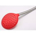 Silicone Skimmer Ladle Strainer with Steel Handle (Random Color) (2)