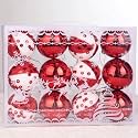 Rozi Decoration 12 Pcs Christmas Decorations Items Red Balls for Tree Decor, Xmas Tree Decoration Items for Home, Office, Shop Decor, Christmas Tree Ornaments Red Set Decor