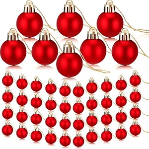 rozi decoration christmas balls ornaments set of 24  red mini balls for xmas tree decoration items for home  15 inch hanging christmas ornaments balls for christmas decorations