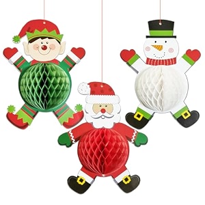 rozi decoration christmas hanging decorations items for home office living room christmas decoration items xmas hanging ornament for home merry christmas decoration kit pack of 3 pcs