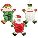 Rozi Decoration Christmas Hanging Decorations Items for Home, Office, Living Room Christmas Decoration Items, Xmas Hanging Ornament for Home, Merry Christmas Decoration Kit Pack of 3 Pcs