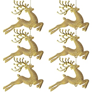 rozi decoration christmas hanging ornament tree decorations set of 6 pcs deer christmas tree decoration items
