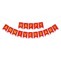 Rozi Decoration Happy Anniversary Banner | 1st 10th 25th &amp; 50th Wedding Anniversary Decoration Items | Red (Pack of 1)