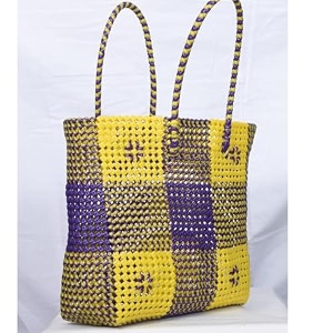 rp collections - handmade modern wire basket multipurpose grocery koodai with unique design pattern size  12h 45w 12l green