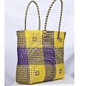 RP Collections - Handmade Modern Wire Basket Multipurpose Grocery Koodai with Unique Design Pattern Size – 12H, 4.5W, 12L (Green)