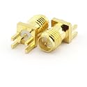 RP SMA Female PCB Panel Edge Mount