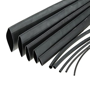 rpi shop - 24 meters in total heat shrink tubes 3 meter each 1mm 2mm 3mm 4mm 5mm 6mm 8mm amp 10mm polyolefin 21 sleeve for wrap - black