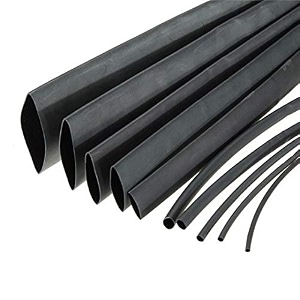 rpi shop - 8 meters in total heat shrink tubes 1 meter each 1mm 2mm 3mm 4mm 5mm 6mm 8mm amp 10mm polyolefin 21 sleeve for wrap - black
