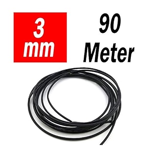 rpi shop - black 3mm polyolefin heat shrink tube sleeve for wrap 90 meter