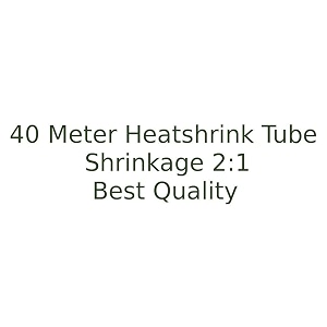 rpi shop polyolefin heat shrink tube sleeve for wrap 40 m black 6mm