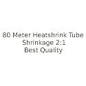 Rpi shop Polyolefin Heat Shrink Tube Sleeve for Wrap (80 m, Black 6mm)