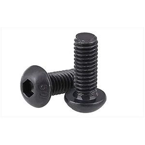 rpishop - m3 x 20mm button head socket cap screws allen hex socket drive fully thread bright finish machine thread quantity - 10 pcs