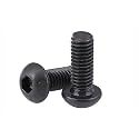 RPISHOP - M4 X 25mm Button Head Socket Cap Screws, Allen Hex Socket Drive, Fully Thread, Bright Finish, Machine Thread, Quantity - 10 Pcs