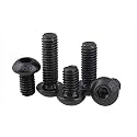 RPISHOP - M4 X 6mm Button Head Socket Cap Screws, Allen Hex Socket Drive, Fully Thread, Bright Finish, Machine Thread, Quantity - 75 Pcs