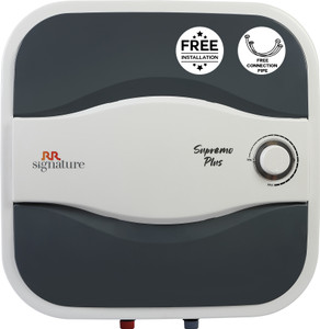rr signature supremo plus 15 l storage water geyser 5 star bee energy rating  glassline tanked