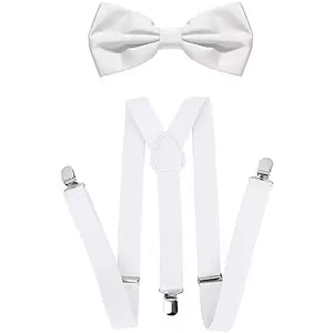 adjustable y-back elastic suspender amp bow for babies kids boys amp girls8-15 years