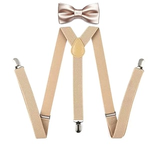 adjustable y-back elastic suspender amp bow for babies kids boys amp girls8-15 years