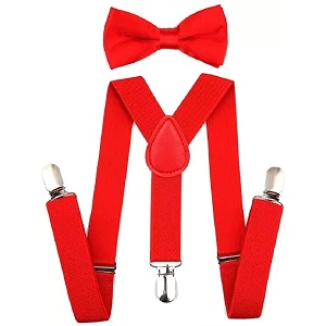 adjustable y-back elastic suspender amp bow for babies kids boys amp girls8-15 years