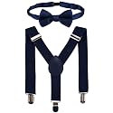 Adjustable Y-Back Elastic Suspender &amp; Bow for Babies, Kids, Boys &amp; Girls(8-15 years)