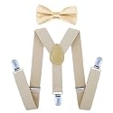Adjustable Y-Back Elastic Suspender & Bow for Babies, Kids, Boys & Girls(8-15 years)