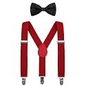 Adjustable Y-Back Elastic Suspender & Bow for Babies, Kids, Boys & Girls(8-15 years)