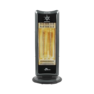 rr signature carbon room heater 1000 watt  180 degree oscillation  tip over protection 2 heat settings 500 w 1000 w  2 year warranty