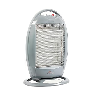 rr signature flarex halogen room heater 1200 watt  3 rod 3 heat setting 400w800w1200w  180 degree oscillation  metal grill for safety  silent operation  2 year warranty