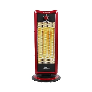 rr signature nferno carbon room heater 1000 watt  180 degree oscillation  tip over protection 2 heat settings 500 w 1000 w  2 year warranty maroon
