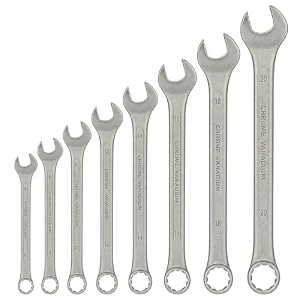 rrb combination wrench spanner set wrench set professional corrosion resistant chrome vanadium steel spanner tools for car amp bike repair open end amp ring spanner set of 8 piece 6mm - 20mm