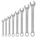 RRB Combination Wrench Spanner Set, Wrench Set, Professional Corrosion Resistant Chrome Vanadium Steel Spanner, Tools for Car &amp; Bike Repair Open End &amp; Ring Spanner Set of 8 Piece 23mm - 32mm