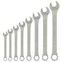 RRB Combination Wrench Spanner Set, Wrench Set, Professional Corrosion Resistant Chrome Vanadium Steel Spanner, Tools for Car &amp; Bike Repair Open End &amp; Ring Spanner Set of 8 Piece 6mm - 20mm