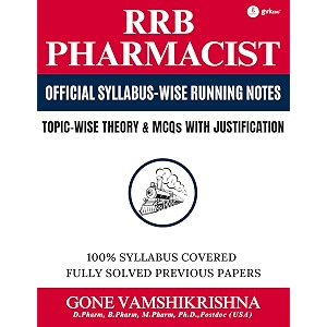 rrb pharmacist book 2026 theory  mcqs with justifications  pyqs