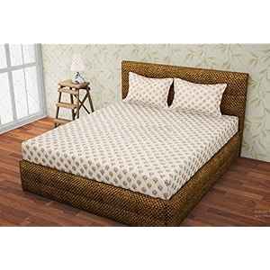 rrc super soft brushed microfiber cotton double bedsheet with 2 pillow covers90x100inches bedsheet with 17x27inches pillow coverswrinkle freebreathable bedsheet with pillow covers