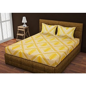 rrc super soft brushed microfiber cotton double bedsheet with 2 pillow covers90x100inches bedsheet with 17x27inches pillow coverswrinkle freebreathable bedsheet with pillow covers