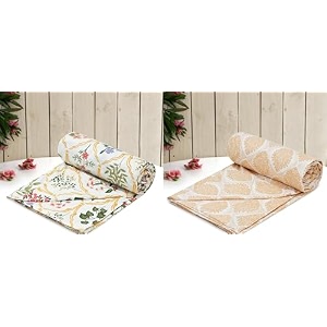 rrc super soft brushed microfiber cotton single duvet coverspack of 260x90inches duvet covercomforter coverrajai coverfloralblanket coverquilt cover with zipper with four corner ties