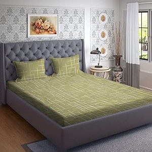 rrc super soft brushed microfiber cotton double bedsheet with 2 pillow covers90x100inches bedsheet with 17x27inches pillow coverswrinkle freebreathable bedsheet with pillow covers
