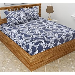 rrc super soft brushed microfiber cotton double bedsheet with 2 pillow covers90x100inches bedsheet with 17x27inches pillow coverswrinkle freebreathable bedsheet with pillow covers