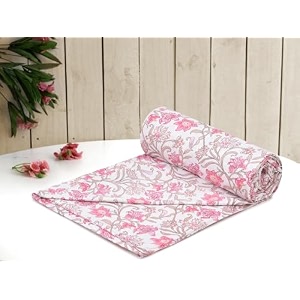 rrc super soft brushed microfiber cotton single duvet coverspack of 260x90inches duvet covercomforter coverrajai coverfloralblanket coverquilt cover with zipper with four corner ties