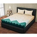 RRC Super Soft Brushed Microfiber Cotton Double Bedsheet with 2 Pillow Covers | 90X100 Inches | Elegant, Breathable &amp; Wrinkle-Free