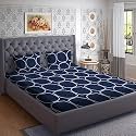 RRC Super Soft Brushed Microfiber Cotton Double Bedsheet with 2 Pillow Covers | 90X100 Inches | Wrinkle-Free, Breathable, Soft &amp; Durable