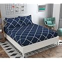 RRC Super Soft Brushed Microfiber Cotton Double Bedsheet with 2 Pillow Covers,90X100(Inches) Bedsheet with 17X27(inches) Pillow Covers,Wrinkle Free,Breathable Bedsheet with Pillow Covers