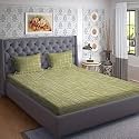 RRC Super Soft Brushed Microfiber Cotton Double Bedsheet with 2 Pillow Covers,90X100(Inches) Bedsheet with 17X27(inches) Pillow Covers,Wrinkle Free,Breathable Bedsheet with Pillow Covers