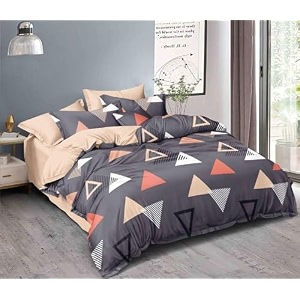 rrc super soft microfiber cotton double duvet covercomforter coverrajai coverblanket coverquilt cover king size 90x 100inches with zipper with four corner ties