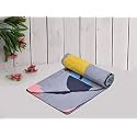 RRC Super Soft Microfiber Cotton Double Duvet Cover/Comforter Cover/Rajai Cover/Blanket Cover/Quilt Cover King Size 90X 100(Inches) with Zipper with Four Corner Ties