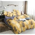 RRC Super Soft Microfiber Cotton Double Duvet Cover/Comforter Cover/Rajai Cover/Blanket Cover/Quilt Cover King Size 90X 100(Inches) with Zipper with Four Corner Ties