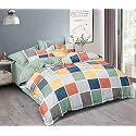 RRC Gless Cotton Premium 200TC King Duvet Cover (Green, 90" x 100")